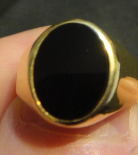 Bague chevalière or 18k - ,