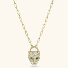Collier Pendentif Panther CZ