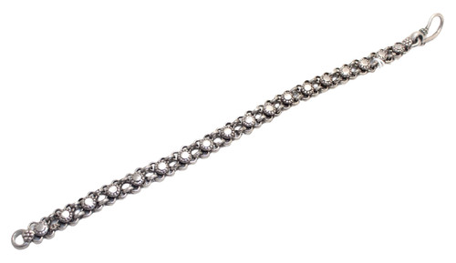 Ancien bracelet argent solide - bracelet,