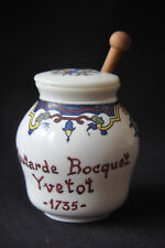 Pot à moutarde avec couvercle en céramique Bocquet Yvetot cuillère