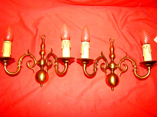 Paire appliques bronze - paire, en