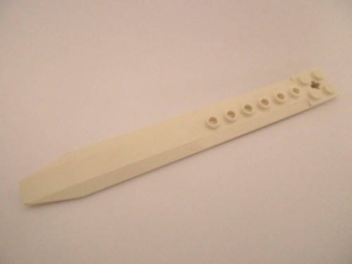 Lego white plate modified - plate,