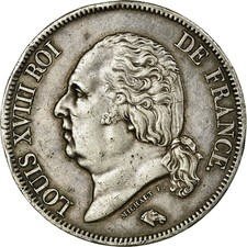 Monnaie, France, Louis XVIII