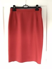 MAX MARA SUPERBE JUPE TAILLE FR 42 US 10 EN LAINE ROUGE ROSE FRAMBOISE en TBE