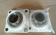 Palier composite à applique 4 trous avec roulement inox D 50mm UC210 lot de 2