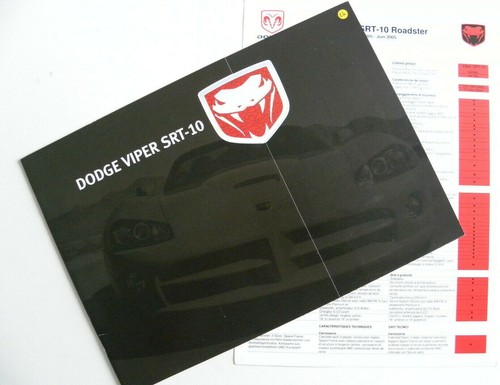 Brochure dodge viper srt 10 - viper,