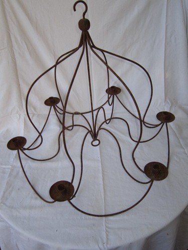 Lustre bougie ancien en - a,