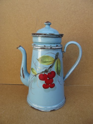 Ancienne cafetière tôle - ancienne, en