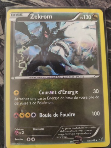 Zekrom holo xy6 - zekrom,
