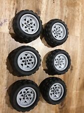 lot 6 roue 68,7X34R lego Group 2008 jante Grise / technic