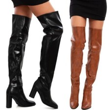 Bottes Hautes Femme Cuissardes Hautes Au Dessus Du Genou Chaussures TOOCOOL YL79