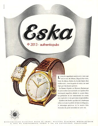 Publicite eska montre suisse - eska,