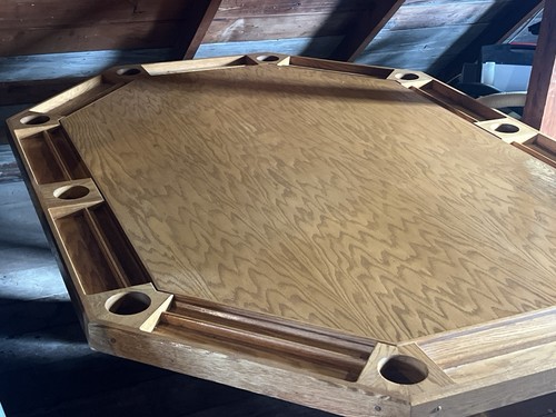 Wooden octagonal poker - wooden,
