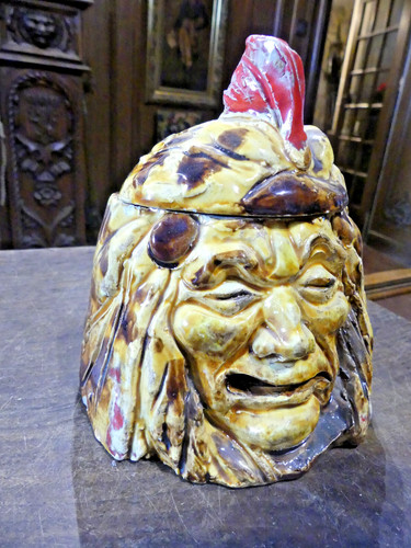 Pot tabac porcelaine - pot, a