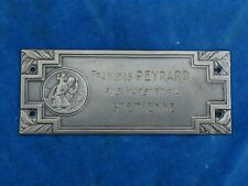 JOLIE Nice ! PLAQUE AUTOMOBILE Car plate- ART DECO - ST CHRISTOPHE