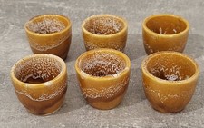 GODET À ESCARGOT -CÉRAMIQUE VERNISSÉE PEINT - COQUILLE - COQUETIERS - VINTAGE