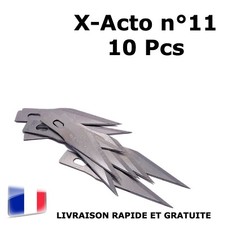 10 Lames de Rechange pour X-Acto Couteau Cutter de Modélisme Srapbooking N° 11