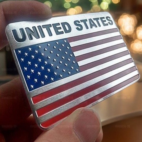 Aluminum american flag - 3d, logo