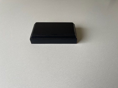 Socle bois peint noir - bois,