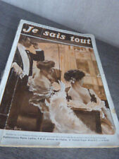 je sais tout ,novembre 1905, n°10,les candidats a la présidence ,  (Sc)