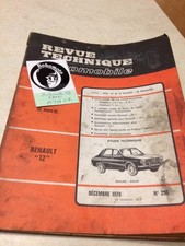 Revue Technique Automobile Renault 12 R12 L TL break + évolution R8 R8S R10