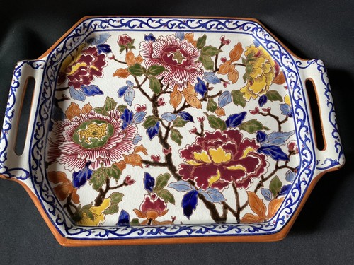 Plat faïence gien - faïence,
