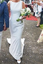 Robe de mariée bleue par