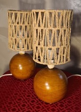 paire de lampes de chevet style scandinave design vintage boules 30x12 elec ok