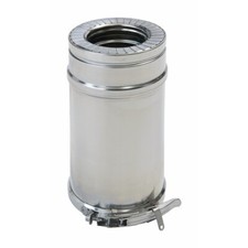 Conduit pellets double paroi inox - 50 cm - diamètre 80 x 130 cm - Duoten TEN