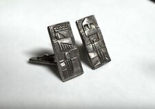 Boutons de manchette, Roi et Chevalier, moyen Age,  Art-Déco, Després?