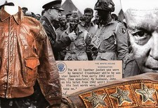 WW2 - CP - Blouson en cuir porté par le Général Eisenhower de mars 43 à Déc 44