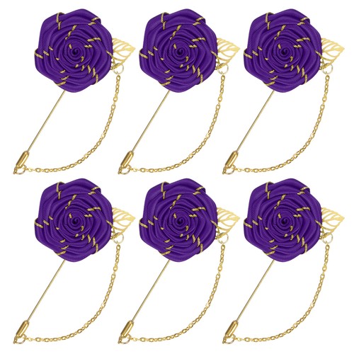 Lot broches fleur - lot, rose