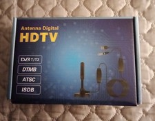 ANTENNE TNT INTERIEURE AMPLIFIEE CAPTE A 360 DEGRES BASE AIMANTEE EXCELLENT ETAT