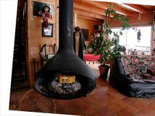 Cheminée centrale pivotante