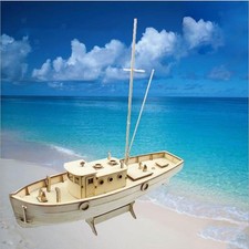 Bateau De Pêche En Bois 1:30
