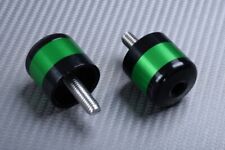 Paire D'Embouts de Guidon Couleur Vert Ø 31 mm KAWASAKI Z750 Z 750 2007-2013