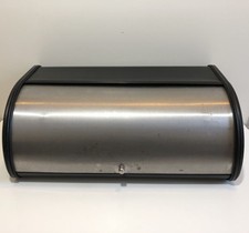 Huche à pain NOIRE & Inox  cuisine vintage 