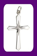 Pendentif croix rayon soleil