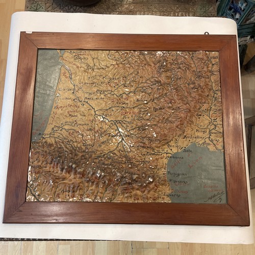 Carte relief sud - carte,