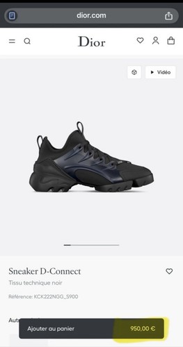 Dior connect baskets femme - dior,