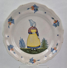 Assiette  Quimper - fin  XIX°