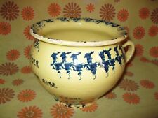 Ancien POT DE CHAMBRE AVOCAT PLAIDER OEIL AU FOND en CERAMIQUE Mariage Mariés