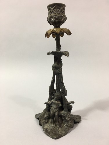 Ancien bougeoir aux putti - ancien,