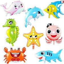 Ballons de baudruche Animaux de la Mer(50-80cm) - 8 Pièces Géant en Aluminium p