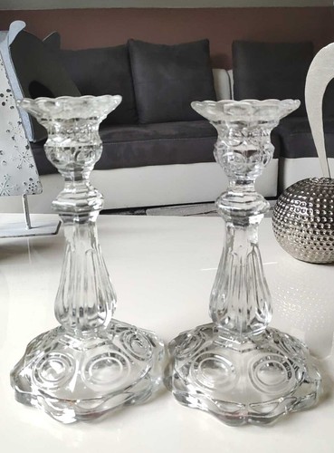 Paire bougeoirs flambeau - paire,