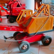  JOUET ANCIEN GAMA tôle /plastique  grue à benne preneuse années 60 / JRD JEP  