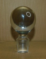 ANCIEN GROS BOUCHON DE CARAFE EN VERRE . BOULE ø 50mm . H 90mm POIDS 210gr