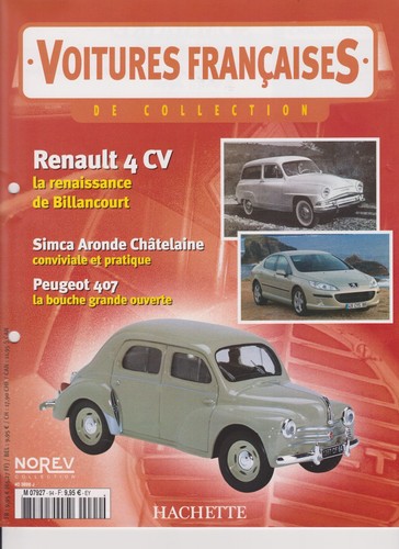 Fascicule voitures francaises - fascicule,