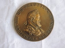Médaille commémorative du Roi Henri IV et Marie de Médicis, 1604. Bronze. III° R