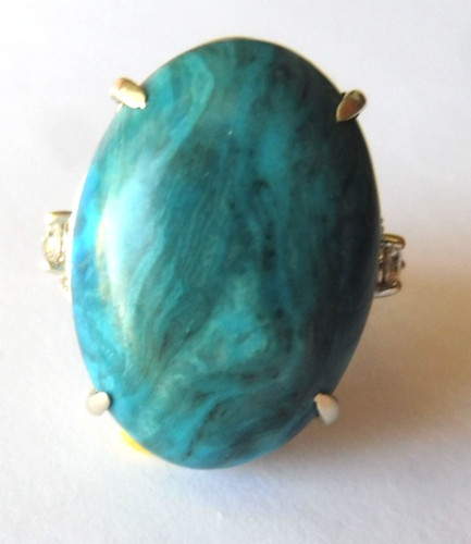 Bague turquoise afrique du - turquoise,